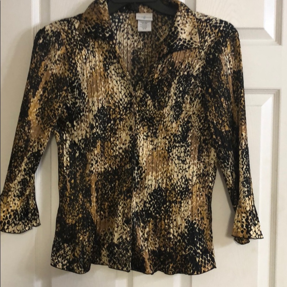 Size medium animal print blouse